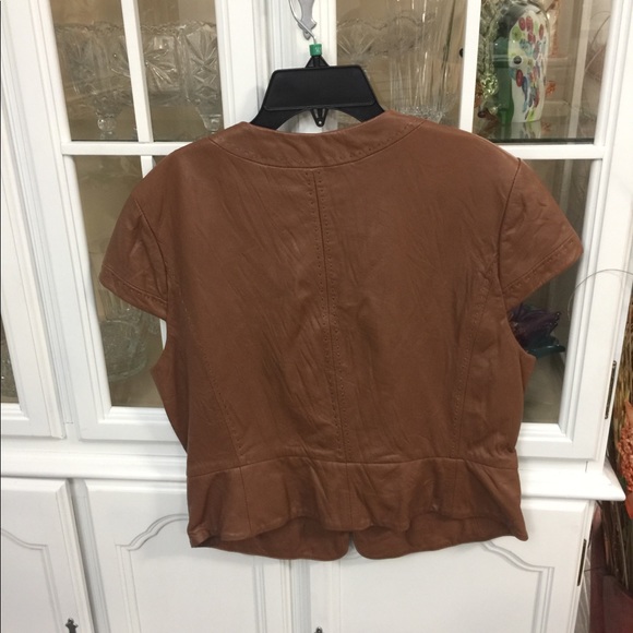 Bcbgmaxarzia leather top - Picture 3 of 8